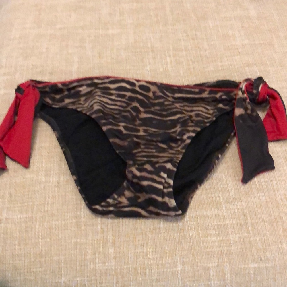 La Perla Anna Club animal print bikini bottom tie side